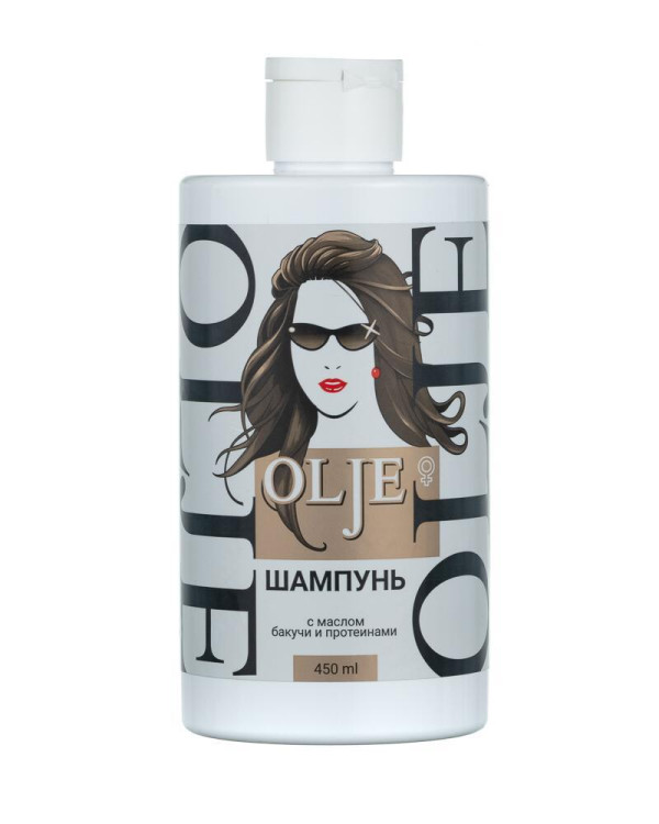 OLJE. Шампунь женский с маслом бакучи и протеинами, 450 мл в Кургане
