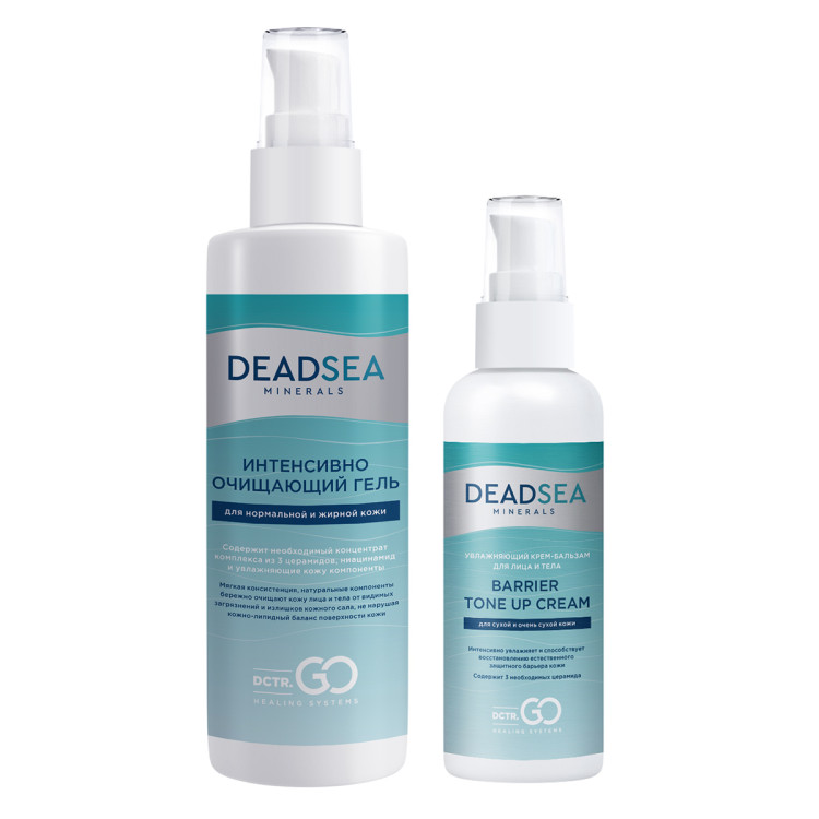 Dctr.Go Набор очищающий гель 250 мл и увлажняющий крем для лица с церамидами 100 мл в Кургане